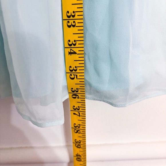 Antonio Melani Light Blue Knee Length Flowy Dress Size 8 - Picture 8 of 11